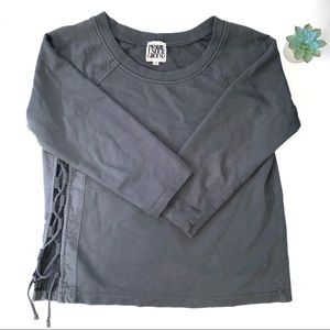 Prairie Underground Side Tie Pullover Sweatshirt S